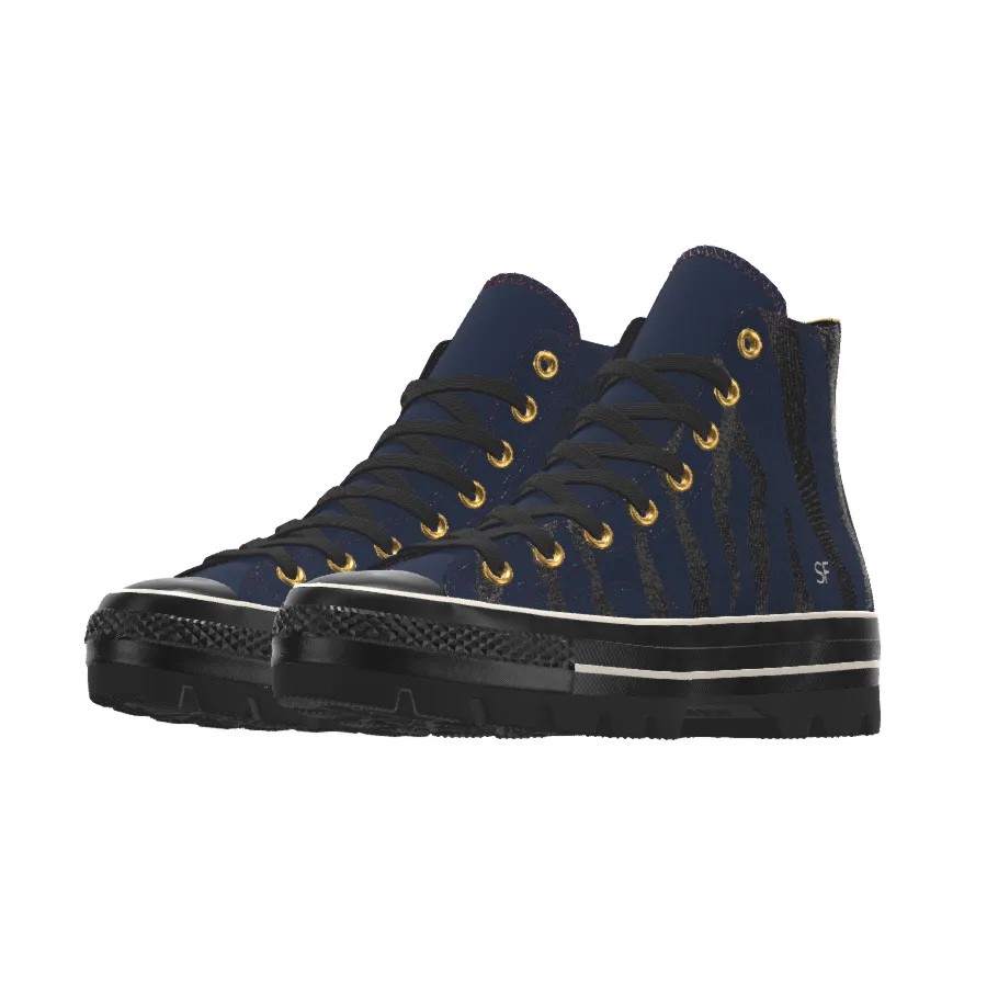 Midnight Stride Chic Sneaks